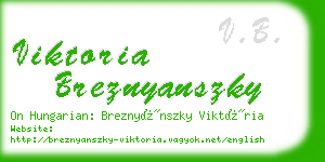 viktoria breznyanszky business card